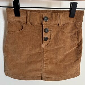 Old Navy Brown Corduroy Girls Skirt